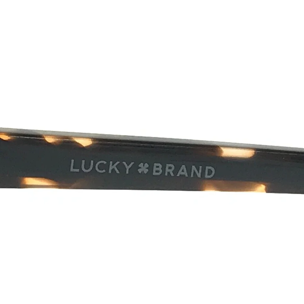 Lucky Brand Eyeglasses Frames D223 BLACK Tortoise Round Full Rim 53-17-140